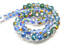 TOKO-BEADS AG107-26N Glass bead (strand) 8~11mm AG107-26N とんぼ玉（連/在庫限り） 8~11mm Asian bead & African bead  Handmade,Lampeork,bead,asia,india,ethnic,parts,accessory,beads とんぼ玉,ビーズ,トンボ玉,アジア,インド,エスニック,手作り,パーツ,アクセサリー