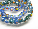 TOKO-BEADS AG107-26N Glass bead (strand) 8~11mm AG107-26N とんぼ玉（連/在庫限り） 8~11mm Asian bead & African bead  Handmade,Lampeork,bead,asia,india,ethnic,parts,accessory,beads とんぼ玉,ビーズ,トンボ玉,アジア,インド,エスニック,手作り,パーツ,アクセサリー