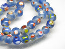 TOKO-BEADS AG107-27N Glass bead (strand) 8~11mm AG107-27N とんぼ玉（連/在庫限り） 8~11mm Asian bead & African bead  Handmade,Lampeork,bead,asia,india,ethnic,parts,accessory,beads とんぼ玉,ビーズ,トンボ玉,アジア,インド,エスニック,手作り,パーツ,アクセサリー