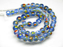 TOKO-BEADS AG107-28N Glass bead (strand) 8~11mm AG107-28N とんぼ玉（連/在庫限り） 8~11mm Asian bead & African bead  Handmade,Lampeork,bead,asia,india,ethnic,parts,accessory,beads とんぼ玉,ビーズ,トンボ玉,アジア,インド,エスニック,手作り,パーツ,アクセサリー
