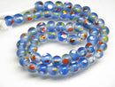 TOKO-BEADS AG107-31N Glass bead (strand) 8~10mm AG107-31N とんぼ玉（連/在庫限り） 8~10mm Asian bead & African bead  Handmade,Lampeork,bead,asia,india,ethnic,parts,accessory,beads とんぼ玉,ビーズ,トンボ玉,アジア,インド,エスニック,手作り,パーツ,アクセサリー