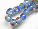 TOKO-BEADS AG107-31N Glass bead (strand) 8~10mm AG107-31N とんぼ玉（連/在庫限り） 8~10mm Asian bead & African bead  Handmade,Lampeork,bead,asia,india,ethnic,parts,accessory,beads とんぼ玉,ビーズ,トンボ玉,アジア,インド,エスニック,手作り,パーツ,アクセサリー