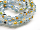 TOKO-BEADS AG107-32N Glass bead (strand) 8~10mm AG107-32N とんぼ玉（連/在庫限り） 8~10mm Asian bead & African bead  Handmade,Lampeork,bead,asia,india,ethnic,parts,accessory,beads とんぼ玉,ビーズ,トンボ玉,アジア,インド,エスニック,手作り,パーツ,アクセサリー