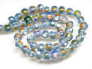 TOKO-BEADS AG107-34N Glass bead (strand) 8~10mm AG107-34N とんぼ玉（連/在庫限り） 8~10mm Asian bead & African bead  Handmade,Lampeork,bead,asia,india,ethnic,parts,accessory,beads とんぼ玉,ビーズ,トンボ玉,アジア,インド,エスニック,手作り,パーツ,アクセサリー