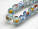 TOKO-BEADS AG107-36N Glass bead (strand) 8~10mm AG107-36N とんぼ玉（連/在庫限り） 8~10mm Asian bead & African bead  Handmade,Lampeork,bead,asia,india,ethnic,parts,accessory,beads とんぼ玉,ビーズ,トンボ玉,アジア,インド,エスニック,手作り,パーツ,アクセサリー