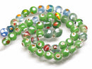 TOKO-BEADS AG107-37N Glass bead (strand) 8~10mm AG107-37N とんぼ玉（連/在庫限り） 8~10mm Asian bead & African bead  Handmade,Lampeork,bead,asia,india,ethnic,parts,accessory,beads とんぼ玉,ビーズ,トンボ玉,アジア,インド,エスニック,手作り,パーツ,アクセサリー