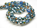 TOKO-BEADS AG107-38N Glass bead (strand) 8~10mm AG107-38N とんぼ玉（連/在庫限り） 8~10mm Asian bead & African bead  Handmade,Lampeork,bead,asia,india,ethnic,parts,accessory,beads とんぼ玉,ビーズ,トンボ玉,アジア,インド,エスニック,手作り,パーツ,アクセサリー