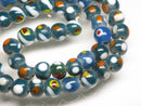 TOKO-BEADS AG107-38N Glass bead (strand) 8~10mm AG107-38N とんぼ玉（連/在庫限り） 8~10mm Asian bead & African bead  Handmade,Lampeork,bead,asia,india,ethnic,parts,accessory,beads とんぼ玉,ビーズ,トンボ玉,アジア,インド,エスニック,手作り,パーツ,アクセサリー