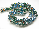 TOKO-BEADS AG107-39N Glass bead (strand) 8~10mm AG107-39N とんぼ玉（連/在庫限り） 8~10mm Asian bead & African bead  Handmade,Lampeork,bead,asia,india,ethnic,parts,accessory,beads とんぼ玉,ビーズ,トンボ玉,アジア,インド,エスニック,手作り,パーツ,アクセサリー