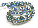 TOKO-BEADS AG107-40N Glass bead (strand) 8~10mm AG107-40N とんぼ玉（連/在庫限り） 8~10mm Asian bead & African bead  Handmade,Lampeork,bead,asia,india,ethnic,parts,accessory,beads とんぼ玉,ビーズ,トンボ玉,アジア,インド,エスニック,手作り,パーツ,アクセサリー