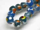 TOKO-BEADS AG107-40N Glass bead (strand) 8~10mm AG107-40N とんぼ玉（連/在庫限り） 8~10mm Asian bead & African bead  Handmade,Lampeork,bead,asia,india,ethnic,parts,accessory,beads とんぼ玉,ビーズ,トンボ玉,アジア,インド,エスニック,手作り,パーツ,アクセサリー