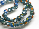 TOKO-BEADS AG107-40N Glass bead (strand) 8~10mm AG107-40N とんぼ玉（連/在庫限り） 8~10mm Asian bead & African bead  Handmade,Lampeork,bead,asia,india,ethnic,parts,accessory,beads とんぼ玉,ビーズ,トンボ玉,アジア,インド,エスニック,手作り,パーツ,アクセサリー