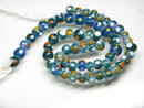 TOKO-BEADS AG107-41N Glass bead (strand) 8~10mm AG107-41N とんぼ玉（連/在庫限り） 8~10mm Asian bead & African bead  Handmade,Lampeork,bead,asia,india,ethnic,parts,accessory,beads とんぼ玉,ビーズ,トンボ玉,アジア,インド,エスニック,手作り,パーツ,アクセサリー