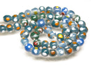 TOKO-BEADS AG107-43N Glass bead (strand) 8~10mm AG107-43N とんぼ玉（連/在庫限り） 8~10mm Asian bead & African bead  Handmade,Lampeork,bead,asia,india,ethnic,parts,accessory,beads とんぼ玉,ビーズ,トンボ玉,アジア,インド,エスニック,手作り,パーツ,アクセサリー