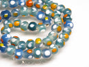 TOKO-BEADS AG107-44N Glass bead (strand) 8~10mm AG107-44N とんぼ玉（連/在庫限り） 8~10mm Asian bead & African bead  Handmade,Lampeork,bead,asia,india,ethnic,parts,accessory,beads とんぼ玉,ビーズ,トンボ玉,アジア,インド,エスニック,手作り,パーツ,アクセサリー