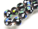 TOKO-BEADS AG107-47N Glass bead (strand) 8~10mm AG107-47N とんぼ玉（連/在庫限り） 8~10mm Asian bead & African bead  Handmade,Lampeork,bead,asia,india,ethnic,parts,accessory,beads とんぼ玉,ビーズ,トンボ玉,アジア,インド,エスニック,手作り,パーツ,アクセサリー