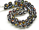 TOKO-BEADS AG107-48N Glass bead (strand) 8~10mm AG107-48N とんぼ玉（連/在庫限り） 8~10mm Asian bead & African bead  Handmade,Lampeork,bead,asia,india,ethnic,parts,accessory,beads とんぼ玉,ビーズ,トンボ玉,アジア,インド,エスニック,手作り,パーツ,アクセサリー