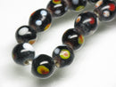 TOKO-BEADS AG107-48N Glass bead (strand) 8~10mm AG107-48N とんぼ玉（連/在庫限り） 8~10mm Asian bead & African bead  Handmade,Lampeork,bead,asia,india,ethnic,parts,accessory,beads とんぼ玉,ビーズ,トンボ玉,アジア,インド,エスニック,手作り,パーツ,アクセサリー