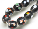 TOKO-BEADS AG107-49N Glass bead (strand) 8~10mm AG107-49N とんぼ玉（連/在庫限り） 8~10mm Asian bead & African bead  Handmade,Lampeork,bead,asia,india,ethnic,parts,accessory,beads とんぼ玉,ビーズ,トンボ玉,アジア,インド,エスニック,手作り,パーツ,アクセサリー