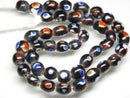 TOKO-BEADS AG107-50N Glass bead (strand) 8~10mm AG107-50N とんぼ玉（連/在庫限り） 8~10mm Asian bead & African bead  Handmade,Lampeork,bead,asia,india,ethnic,parts,accessory,beads とんぼ玉,ビーズ,トンボ玉,アジア,インド,エスニック,手作り,パーツ,アクセサリー