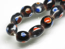 TOKO-BEADS AG107-50N Glass bead (strand) 8~10mm AG107-50N とんぼ玉（連/在庫限り） 8~10mm Asian bead & African bead  Handmade,Lampeork,bead,asia,india,ethnic,parts,accessory,beads とんぼ玉,ビーズ,トンボ玉,アジア,インド,エスニック,手作り,パーツ,アクセサリー