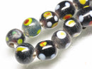 TOKO-BEADS AG107-52N Glass bead (strand) 8~10mm AG107-52N とんぼ玉（連/在庫限り） 8~10mm Asian bead & African bead  Handmade,Lampeork,bead,asia,india,ethnic,parts,accessory,beads とんぼ玉,ビーズ,トンボ玉,アジア,インド,エスニック,手作り,パーツ,アクセサリー