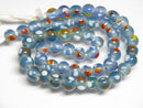 TOKO-BEADS AG107-69N Glass bead (strand) 8~9mm AG107-69N とんぼ玉（連/在庫限り） 8~9mmAG107-69N Glass bead (strand) 8~9mmHandmade,Lampeork,bead,asia,india,ethnic,parts,accessory,beads| TOKO-BEADS |AG107-69N Glass bead (strand) 8~9mm Asian bead & African bead  Handmade,Lampeork,bead,asia,india,ethnic,parts,accessory,beads とんぼ玉,ビーズ,トンボ玉,アジア,インド,エスニック,手作り,パーツ,アクセサリー