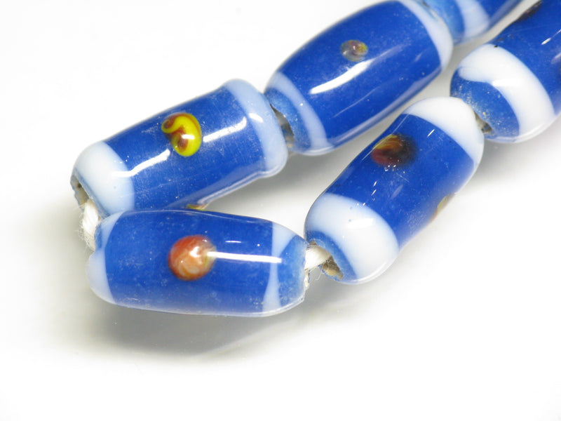 TOKO-BEADS AG109-01N Glass bead (Strand) 6~8mm AG109-01N ジャワとんぼ玉（連） 6~8mm Asian bead & African bead  Handmade,Lampeork,bead,asia,india,ethnic,parts,accessory,beads とんぼ玉,ビーズ,トンボ玉,アジア,インド,エスニック,手作り,パーツ,アクセサリー