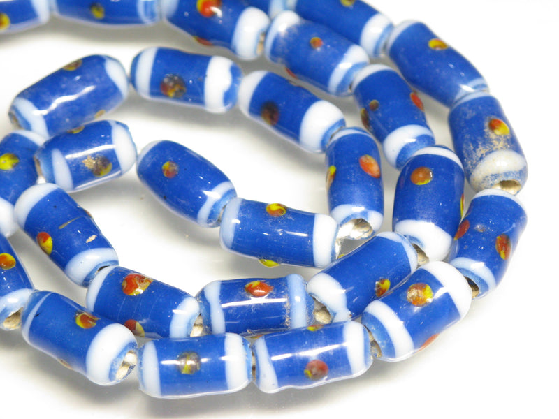 TOKO-BEADS AG109-01N Glass bead (Strand) 6~8mm AG109-01N ジャワとんぼ玉（連） 6~8mm Asian bead & African bead  Handmade,Lampeork,bead,asia,india,ethnic,parts,accessory,beads とんぼ玉,ビーズ,トンボ玉,アジア,インド,エスニック,手作り,パーツ,アクセサリー