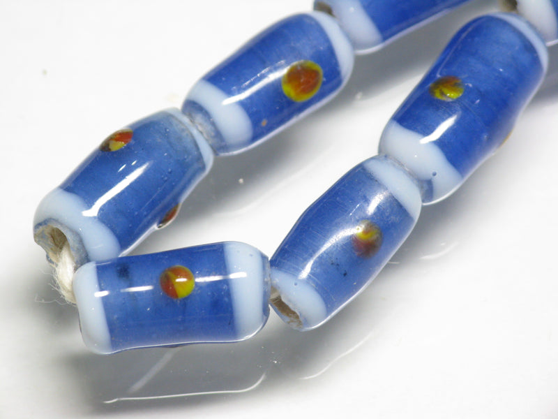 TOKO-BEADS AG109-02N Glass bead (Strand) 6~8mm AG109-02N ジャワとんぼ玉（連） 6~8mm Asian bead & African bead  Handmade,Lampeork,bead,asia,india,ethnic,parts,accessory,beads とんぼ玉,ビーズ,トンボ玉,アジア,インド,エスニック,手作り,パーツ,アクセサリー