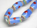 TOKO-BEADS AG109-04N Glass bead (Strand) 6~8mm AG109-04N ジャワとんぼ玉（連） 6~8mm Asian bead & African bead  Handmade,Lampeork,bead,asia,india,ethnic,parts,accessory,beads とんぼ玉,ビーズ,トンボ玉,アジア,インド,エスニック,手作り,パーツ,アクセサリー