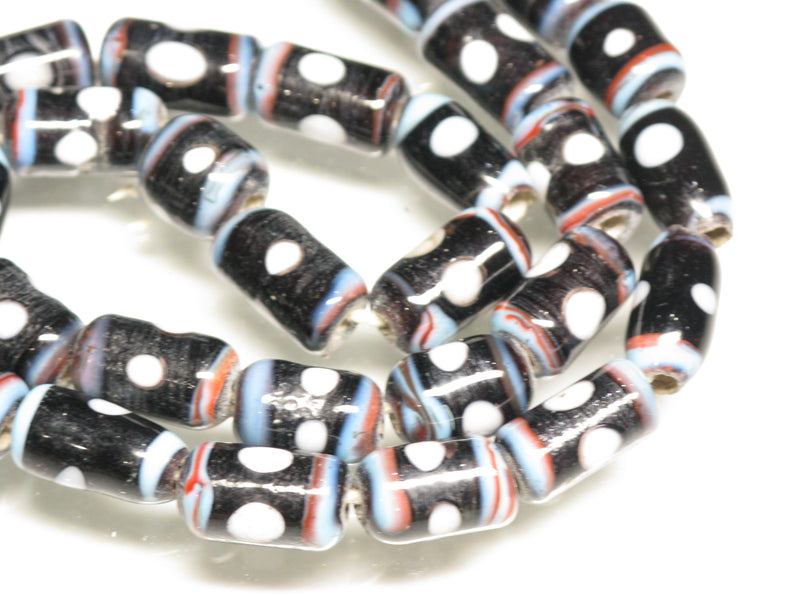 TOKO-BEADS AG109-07N Glass bead (Strand) 7~9mm AG109-07N ジャワとんぼ玉（連） 7~9mm Asian bead & African bead  Handmade,Lampeork,bead,asia,india,ethnic,parts,accessory,beads とんぼ玉,ビーズ,トンボ玉,アジア,インド,エスニック,手作り,パーツ,アクセサリー