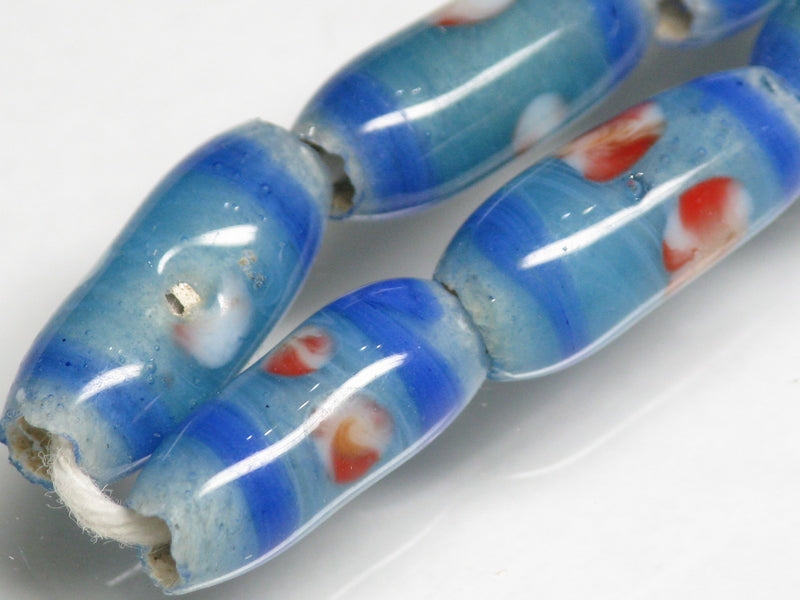 TOKO-BEADS AG109-08N Glass bead  (Strand/mixed) 6～7mm AG109-08N ジャワとんぼ玉ミックス（連/在庫限り） 6～7mm Asian bead & African bead  Handmade,Lampeork,bead,asia,india,ethnic,parts,accessory,beads とんぼ玉,ビーズ,トンボ玉,アジア,インド,エスニック,手作り,パーツ,アクセサリー