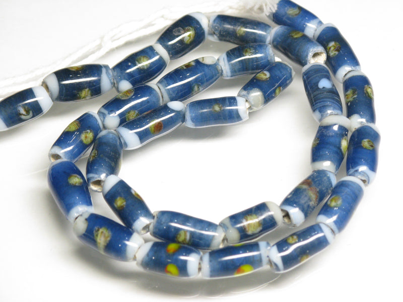 TOKO-BEADS AG109-09N Glass bead  (Strand/mixed) 6～7mm AG109-09N ジャワとんぼ玉ミックス（連/在庫限り） 6～7mm Asian bead & African bead  Handmade,Lampeork,bead,asia,india,ethnic,parts,accessory,beads とんぼ玉,ビーズ,トンボ玉,アジア,インド,エスニック,手作り,パーツ,アクセサリー