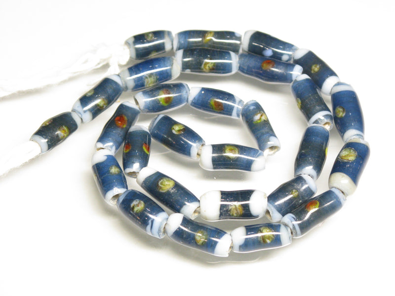 TOKO-BEADS AG109-10N Glass bead  (Strand/mixed) 6～7mm AG109-10N ジャワとんぼ玉ミックス（連/在庫限り） 6～7mm Asian bead & African bead  Handmade,Lampeork,bead,asia,india,ethnic,parts,accessory,beads とんぼ玉,ビーズ,トンボ玉,アジア,インド,エスニック,手作り,パーツ,アクセサリー