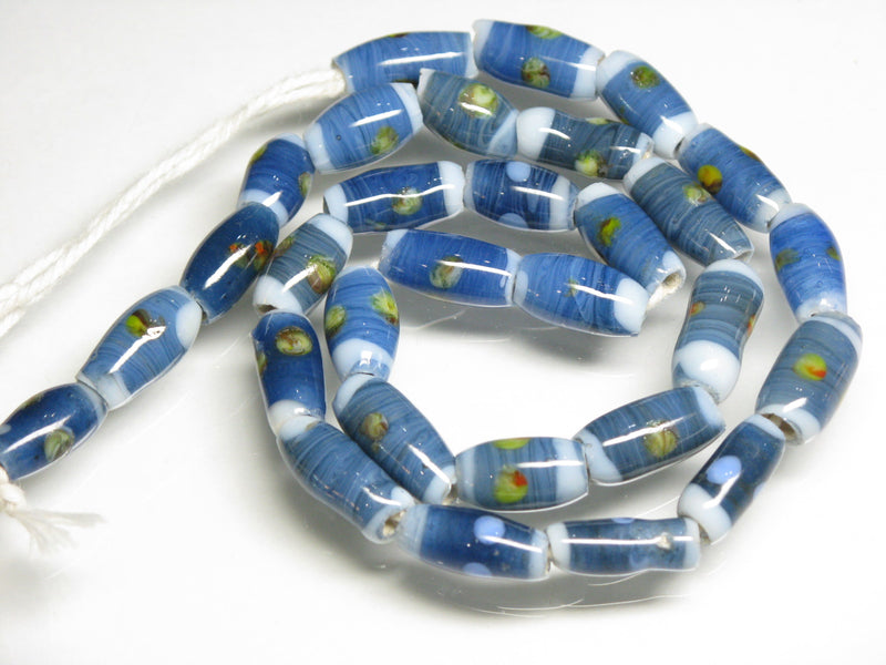 TOKO-BEADS AG109-12N Glass bead  (Strand/mixed) 5~7mm AG109-12N ジャワとんぼ玉ミックス（連/在庫限り） 5~7mm Asian bead & African bead  Handmade,Lampeork,bead,asia,india,ethnic,parts,accessory,beads とんぼ玉,ビーズ,トンボ玉,アジア,インド,エスニック,手作り,パーツ,アクセサリー