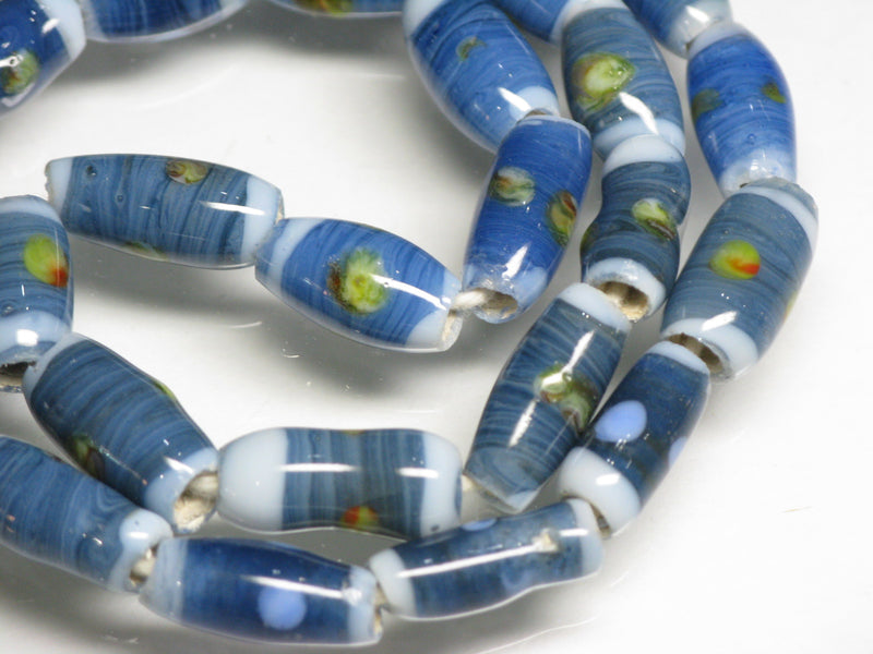 TOKO-BEADS AG109-12N Glass bead  (Strand/mixed) 5~7mm AG109-12N ジャワとんぼ玉ミックス（連/在庫限り） 5~7mm Asian bead & African bead  Handmade,Lampeork,bead,asia,india,ethnic,parts,accessory,beads とんぼ玉,ビーズ,トンボ玉,アジア,インド,エスニック,手作り,パーツ,アクセサリー