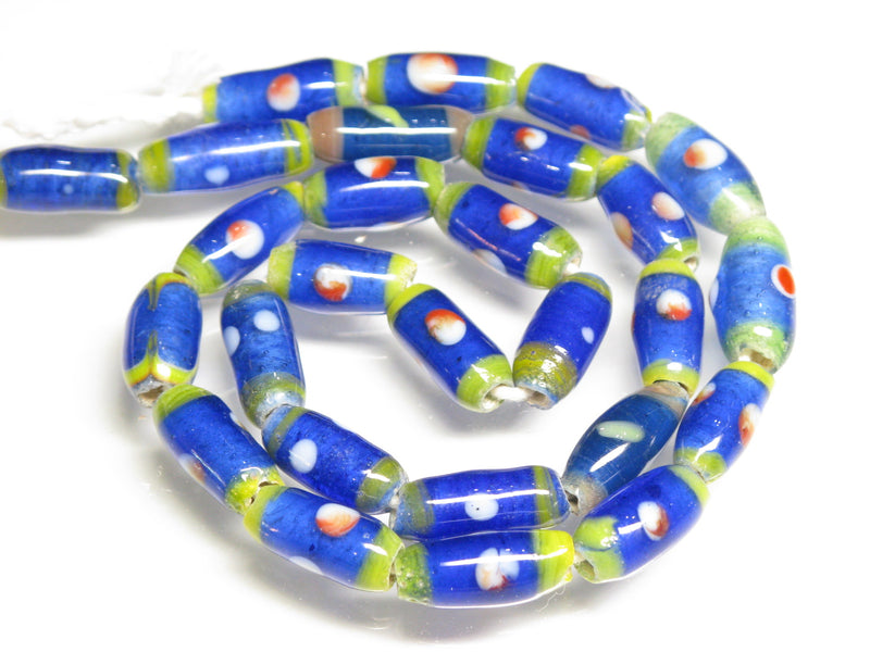 TOKO-BEADS AG109-15N Glass bead  (Strand/mixed) 6~8mm AG109-15N ジャワとんぼ玉ミックス（連/在庫限り） 6~8mm Asian bead & African bead  Handmade,Lampeork,bead,asia,india,ethnic,parts,accessory,beads とんぼ玉,ビーズ,トンボ玉,アジア,インド,エスニック,手作り,パーツ,アクセサリー