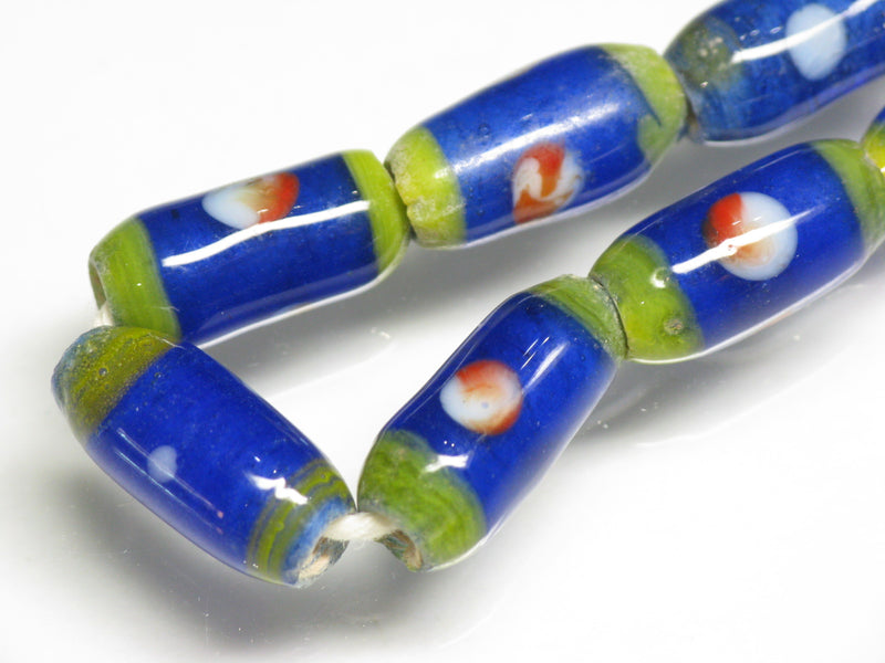 TOKO-BEADS AG109-15N Glass bead  (Strand/mixed) 6~8mm AG109-15N ジャワとんぼ玉ミックス（連/在庫限り） 6~8mm Asian bead & African bead  Handmade,Lampeork,bead,asia,india,ethnic,parts,accessory,beads とんぼ玉,ビーズ,トンボ玉,アジア,インド,エスニック,手作り,パーツ,アクセサリー
