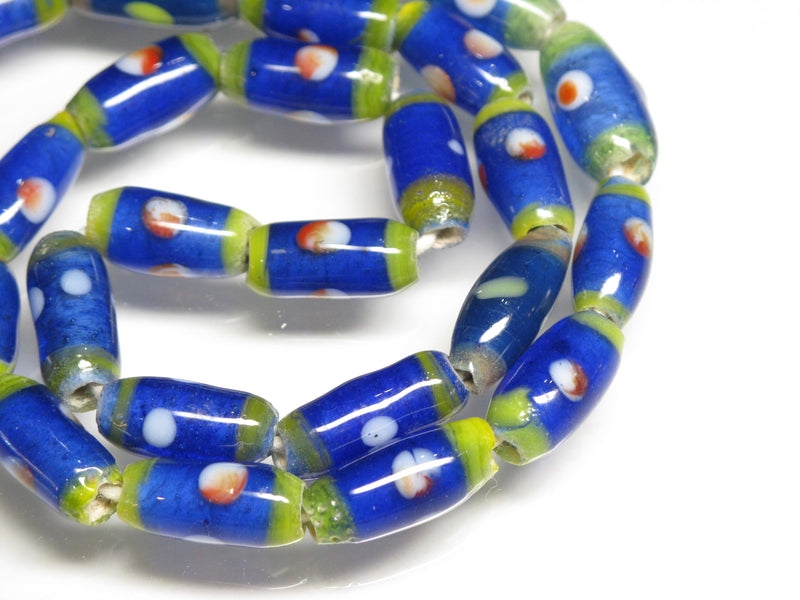 TOKO-BEADS AG109-15N Glass bead  (Strand/mixed) 6~8mm AG109-15N ジャワとんぼ玉ミックス（連/在庫限り） 6~8mm Asian bead & African bead  Handmade,Lampeork,bead,asia,india,ethnic,parts,accessory,beads とんぼ玉,ビーズ,トンボ玉,アジア,インド,エスニック,手作り,パーツ,アクセサリー