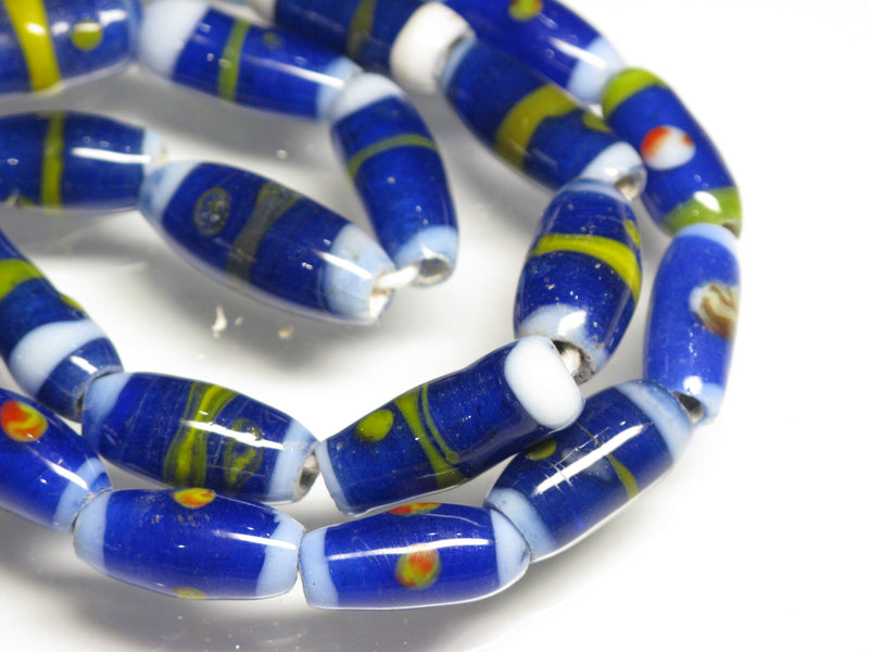 TOKO-BEADS AG109-19N Glass bead  (Strand/mixed) 6~8mm AG109-19N ジャワとんぼ玉ミックス（連/在庫限り） 6~8mm Asian bead & African bead  Handmade,Lampeork,bead,asia,india,ethnic,parts,accessory,beads とんぼ玉,ビーズ,トンボ玉,アジア,インド,エスニック,手作り,パーツ,アクセサリー