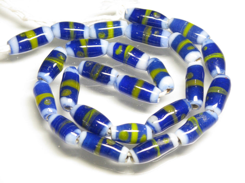 TOKO-BEADS AG109-20N Glass bead  (Strand/mixed) 7~8mm AG109-20N ジャワとんぼ玉ミックス（連/在庫限り） 7~8mm Asian bead & African bead  Handmade,Lampeork,bead,asia,india,ethnic,parts,accessory,beads とんぼ玉,ビーズ,トンボ玉,アジア,インド,エスニック,手作り,パーツ,アクセサリー