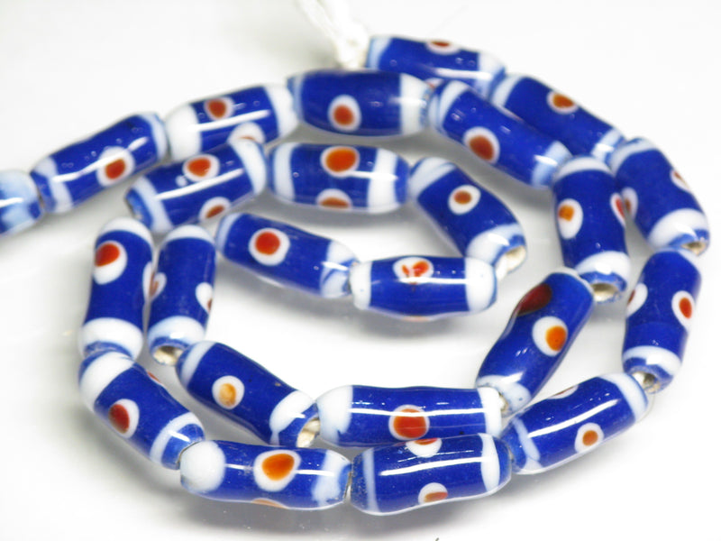 TOKO-BEADS AG109-21N Glass bead  (Strand/mixed) 7~8mm AG109-21N ジャワとんぼ玉ミックス（連/在庫限り） 7~8mm Asian bead & African bead  Handmade,Lampeork,bead,asia,india,ethnic,parts,accessory,beads とんぼ玉,ビーズ,トンボ玉,アジア,インド,エスニック,手作り,パーツ,アクセサリー