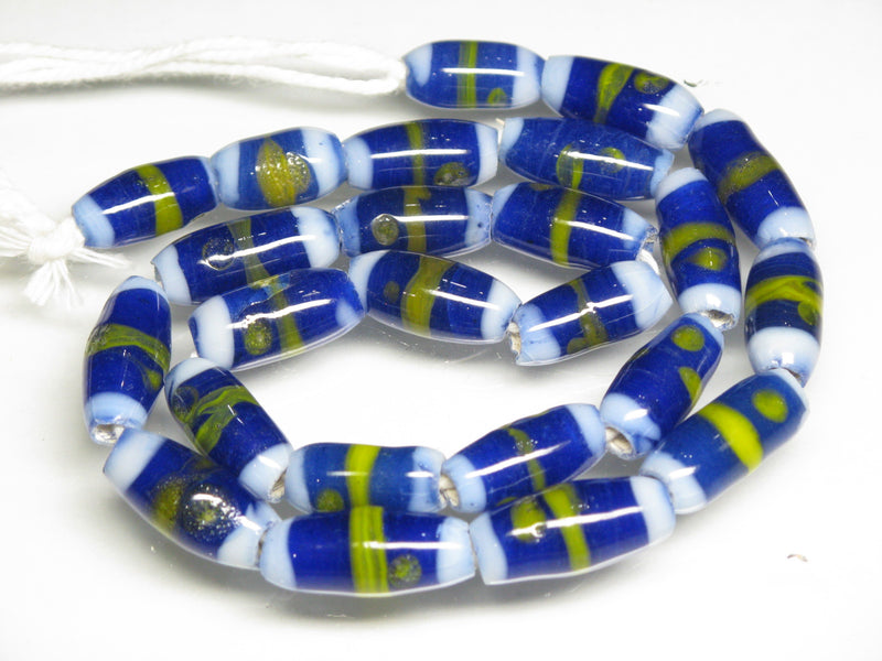 TOKO-BEADS AG109-22N Glass bead  (Strand/mixed) 7~8mm AG109-22N ジャワとんぼ玉ミックス（連/在庫限り） 7~8mm Asian bead & African bead  Handmade,Lampeork,bead,asia,india,ethnic,parts,accessory,beads とんぼ玉,ビーズ,トンボ玉,アジア,インド,エスニック,手作り,パーツ,アクセサリー