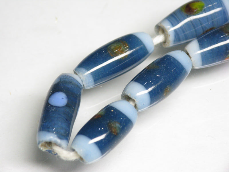 TOKO-BEADS AG109-24N Glass bead  (Strand/mixed) 6~7mm AG109-24N ジャワとんぼ玉ミックス（連/在庫限り） 6~7mm Asian bead & African bead  Handmade,Lampeork,bead,asia,india,ethnic,parts,accessory,beads とんぼ玉,ビーズ,トンボ玉,アジア,インド,エスニック,手作り,パーツ,アクセサリー