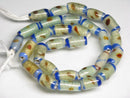 TOKO-BEADS AG109-25N Glass bead  (Strand/mixed) 6~7mm AG109-25N ジャワとんぼ玉ミックス（連/在庫限り） 6~7mm Asian bead & African bead  Handmade,Lampeork,bead,asia,india,ethnic,parts,accessory,beads とんぼ玉,ビーズ,トンボ玉,アジア,インド,エスニック,手作り,パーツ,アクセサリー