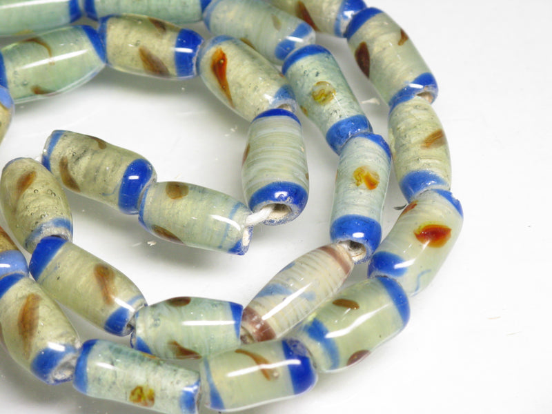 TOKO-BEADS AG109-25N Glass bead  (Strand/mixed) 6~7mm AG109-25N ジャワとんぼ玉ミックス（連/在庫限り） 6~7mm Asian bead & African bead  Handmade,Lampeork,bead,asia,india,ethnic,parts,accessory,beads とんぼ玉,ビーズ,トンボ玉,アジア,インド,エスニック,手作り,パーツ,アクセサリー