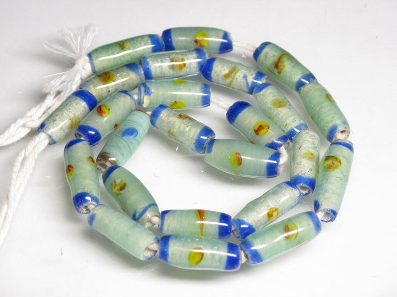 TOKO-BEADS AG109-26N Glass bead  (Strand/mixed) 6~7mm AG109-26N ジャワとんぼ玉ミックス（連/在庫限り） 6~7mm Asian bead & African bead  Handmade,Lampeork,bead,asia,india,ethnic,parts,accessory,beads とんぼ玉,ビーズ,トンボ玉,アジア,インド,エスニック,手作り,パーツ,アクセサリー