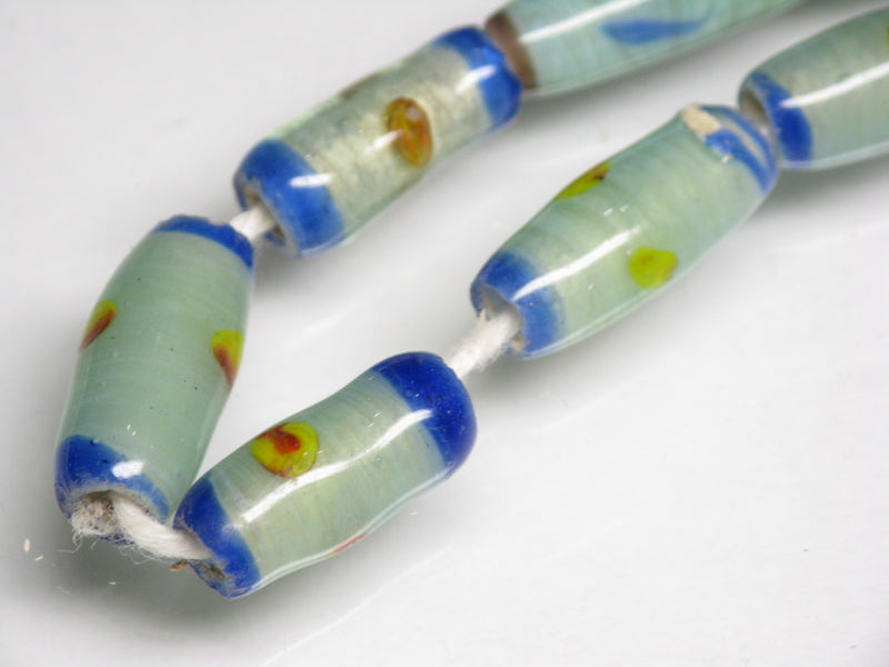 TOKO-BEADS AG109-26N Glass bead  (Strand/mixed) 6~7mm AG109-26N ジャワとんぼ玉ミックス（連/在庫限り） 6~7mm Asian bead & African bead  Handmade,Lampeork,bead,asia,india,ethnic,parts,accessory,beads とんぼ玉,ビーズ,トンボ玉,アジア,インド,エスニック,手作り,パーツ,アクセサリー