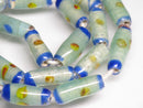 TOKO-BEADS AG109-26N Glass bead  (Strand/mixed) 6~7mm AG109-26N ジャワとんぼ玉ミックス（連/在庫限り） 6~7mm Asian bead & African bead  Handmade,Lampeork,bead,asia,india,ethnic,parts,accessory,beads とんぼ玉,ビーズ,トンボ玉,アジア,インド,エスニック,手作り,パーツ,アクセサリー